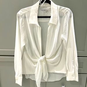 Calvin Klein white blouse